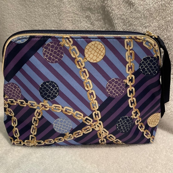 Estée Lauder NWOT Chain-Link Print Cosmetic Bag - Picture 5 of 15